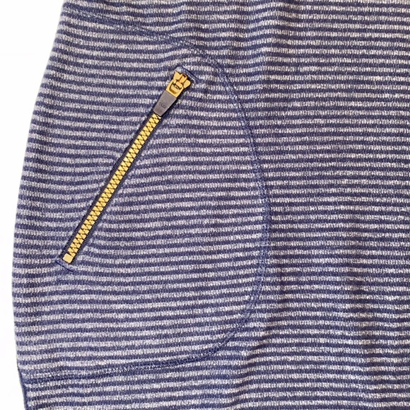 Athleta blue micro stripe Enchanted Dress Sz M NWOT Sz M - Picture 3 of 6